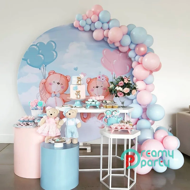 94 шт шаров арки комплект гирлянды для макарунов голубого и розового цвета золота