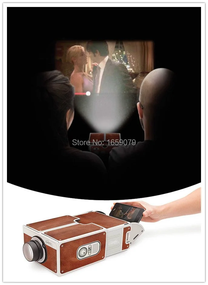 

Second Generation Digital Projector Compact DIY Smart Phone Digital Home Theater Entertainment Easy Installation