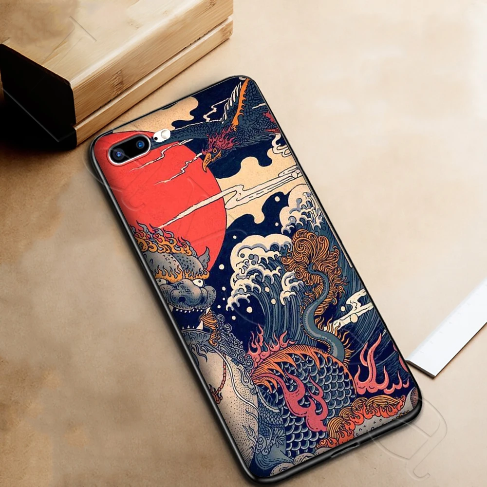 Мягкий силиконовый чехол Lavaza Kanagawa для iPhone 12 Mini 11 Pro XS Max XR X 8 7 6 6S Plus 5 5S SE | Мобильные