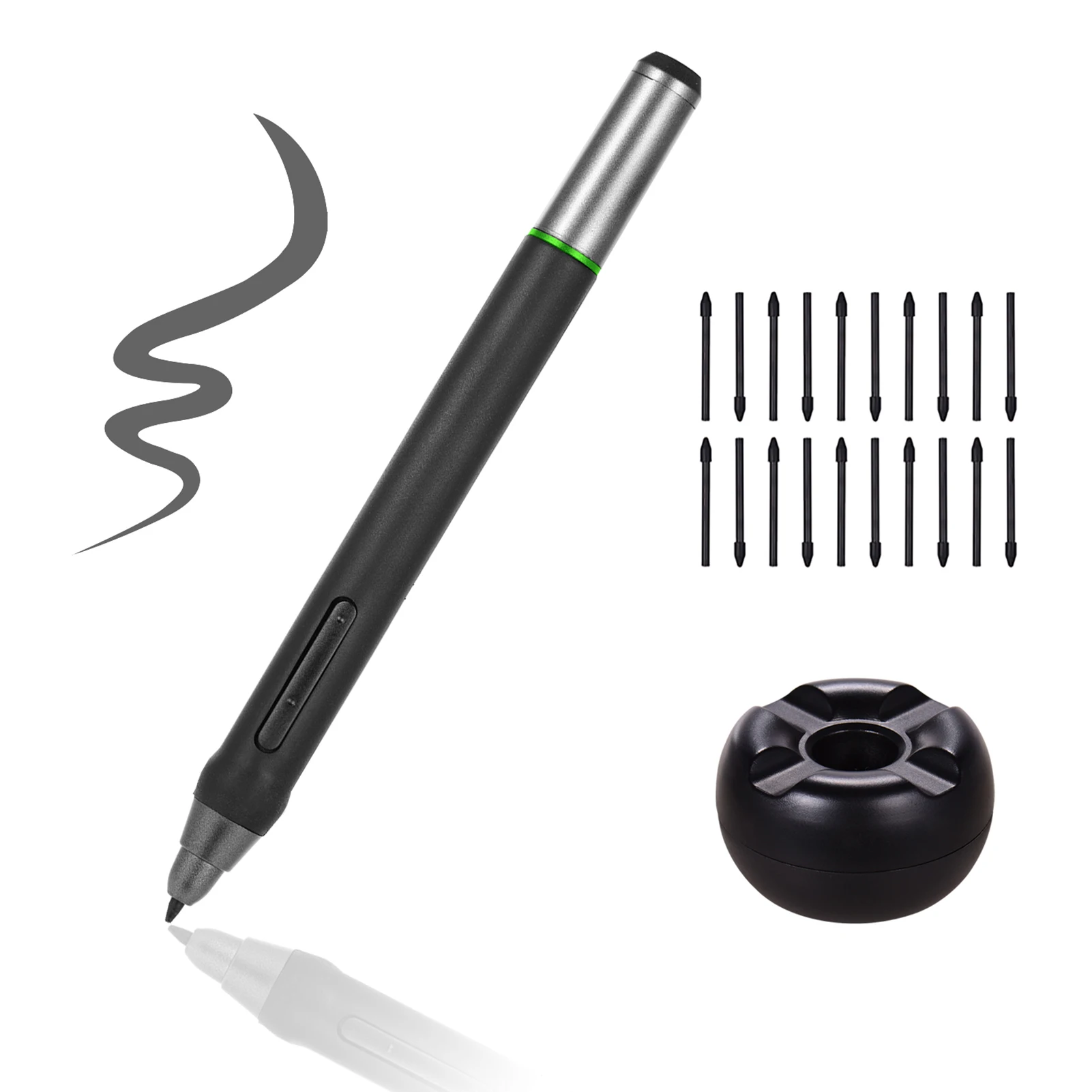 Цифровая ручка 8192 уровней Давление Батарея-прилагается Бесплатный стилус с 20