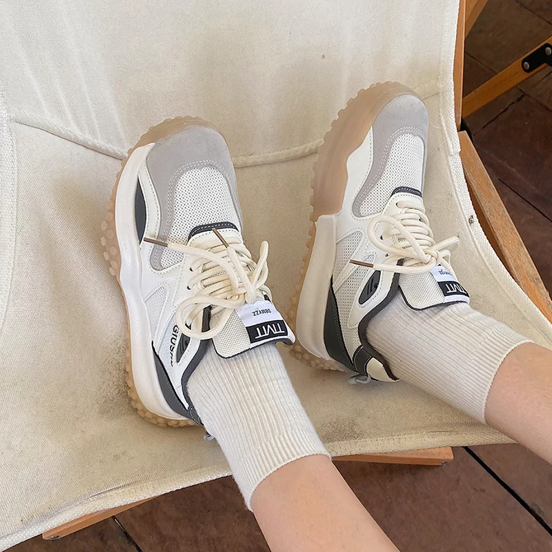 

Mesh Platform Sneakers Women's Sports Shoes Woman Flats Tennis Female Fashion Running Shoes for Women Casual Sneakers Basket New