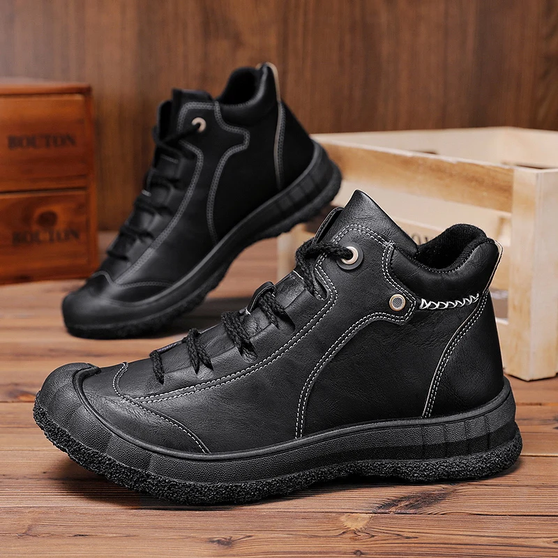 

Sapato Masculino Casual Leather Boots Men Chelsea Riding Winter For Sport Casual Shoes Zapatos Informales De Hombre