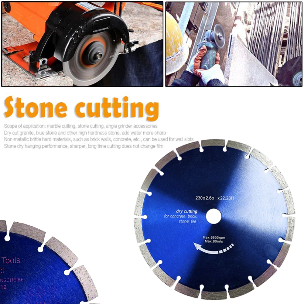 

230mm Cutting wheel Diamond Blades Universal For angle grinder New Useful