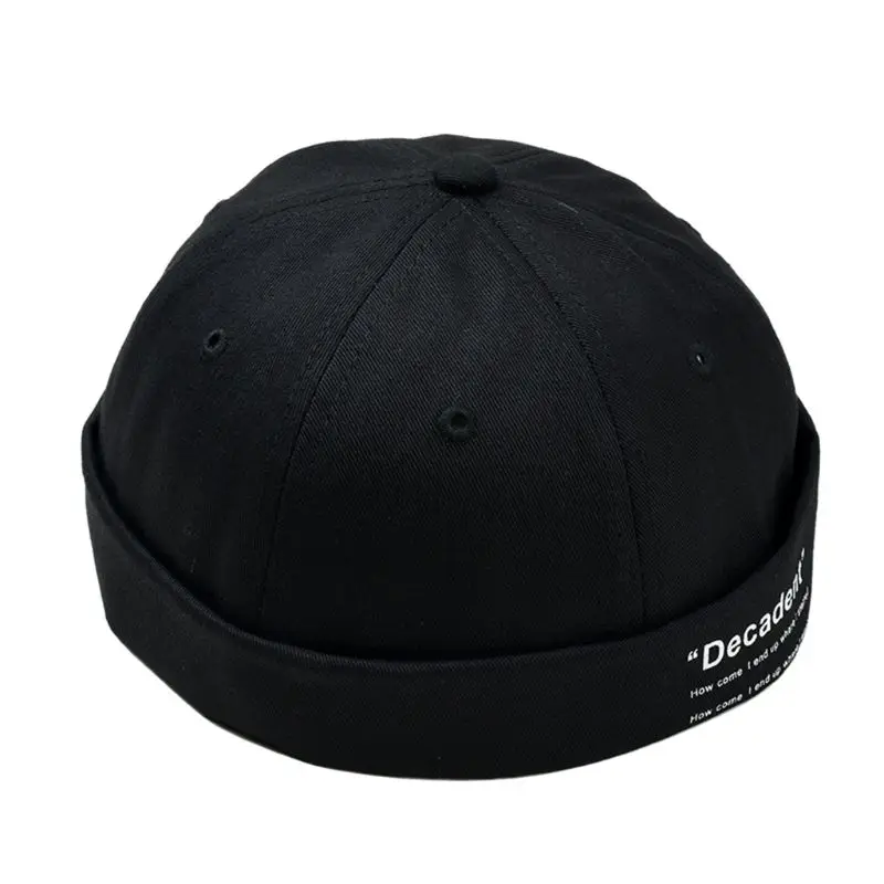 

2021 New Women Men Unisex Landlord Hat Street Hip Hop Student Dome Personality Cap Adjustable Brimless Casual Hats