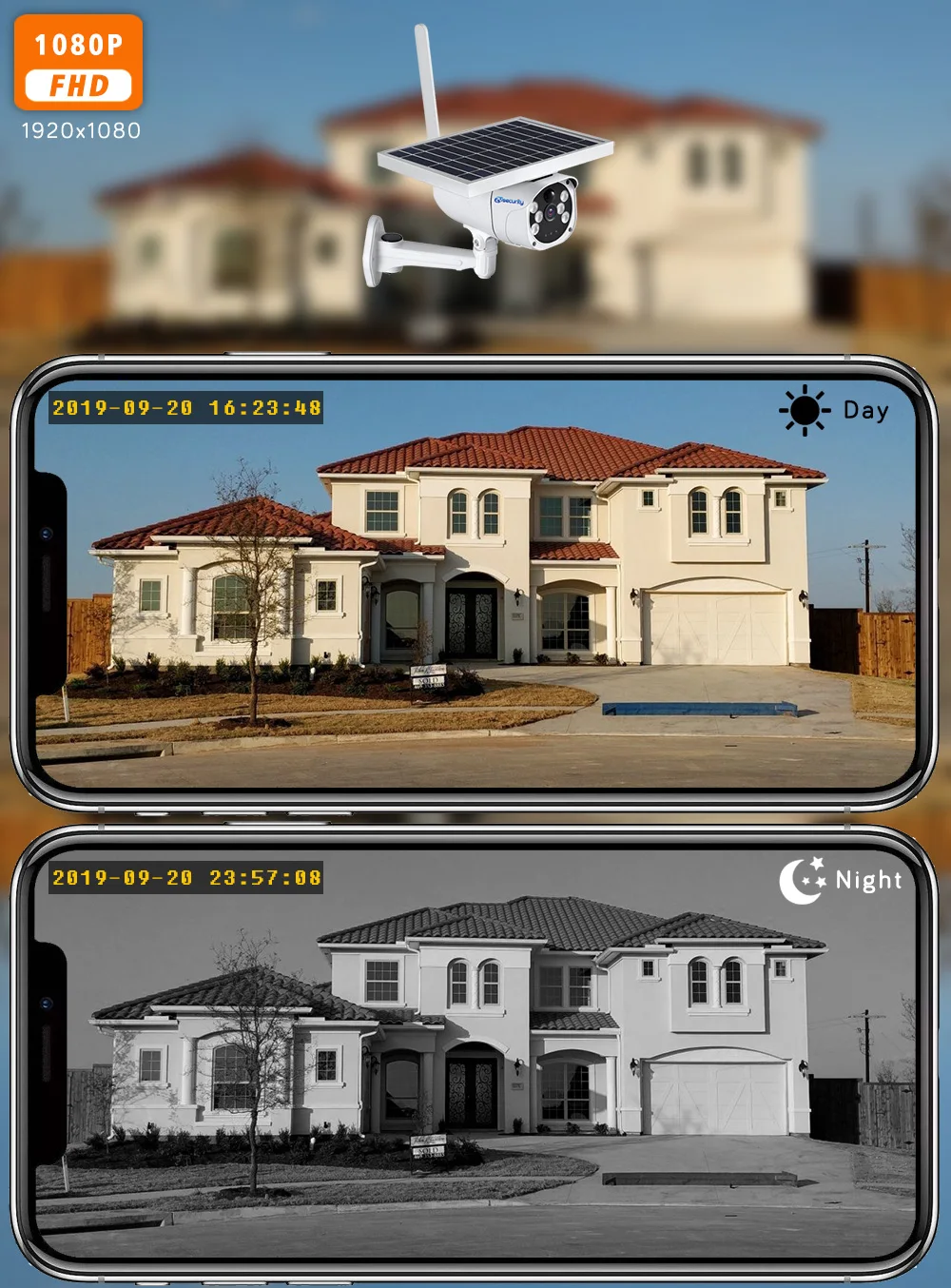 1080P Solar Power 4G SIM Card IP Camera Outdoor IP67 PIR Detect Dual Light Video Surveillance Security Wireless Battery Camera