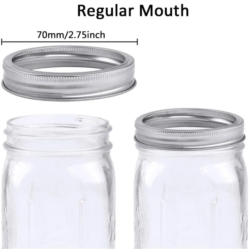 

1/5/10/12/24PCS Mason Canning Covers Leak Proof Sealing Food Keeping Fresh Mason Canning Jar Lids With Wide Mouth Kitchen