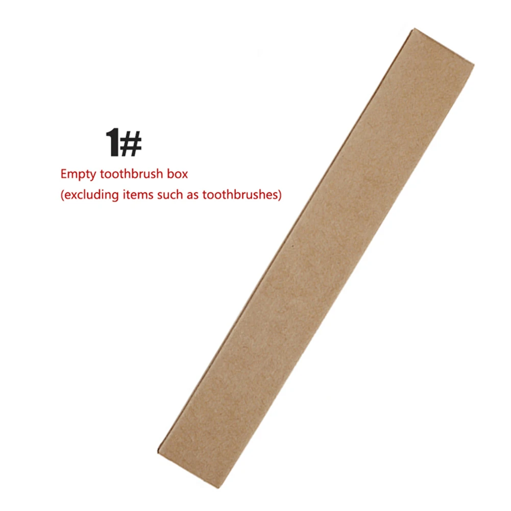 100pcs/lot Bamboo Charcoal Toothbrush Kraft Box Environmental Packing Toothbrushes Case without | Красота и здоровье