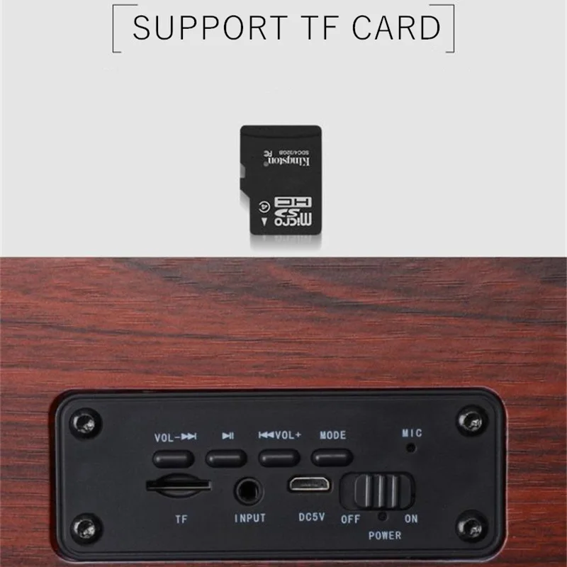 Большой деревянный динамик звуковая панель Bluetooth Звуковая система портативный