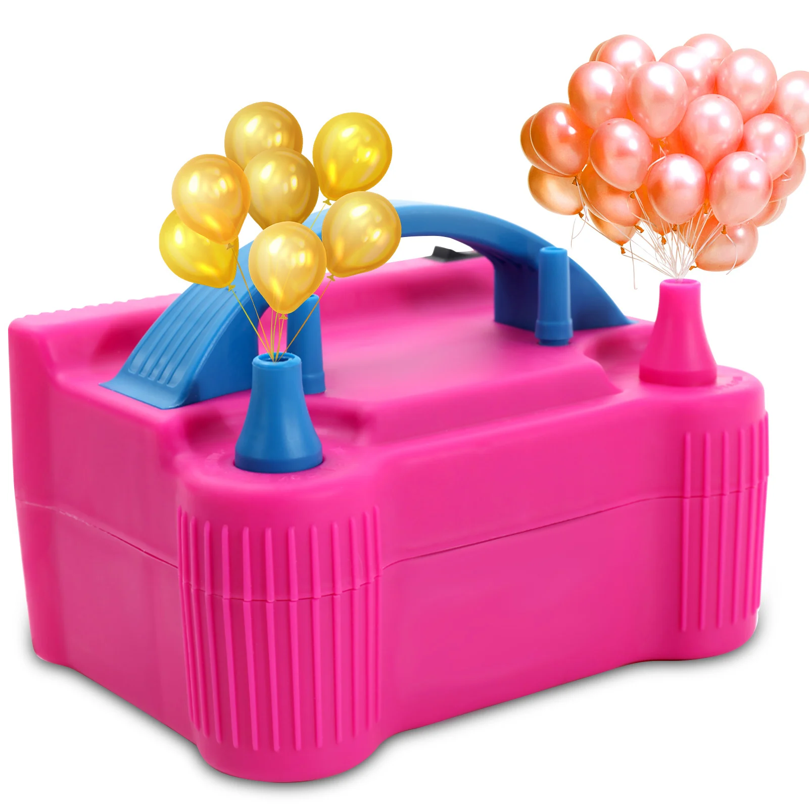Bomba de globos el&eacute;ctrica, inflador de globos el&eacute;ctrico port&aacute;til, 2 modos, boquilla Dual para decoraci&oacute;n de fiestas-0