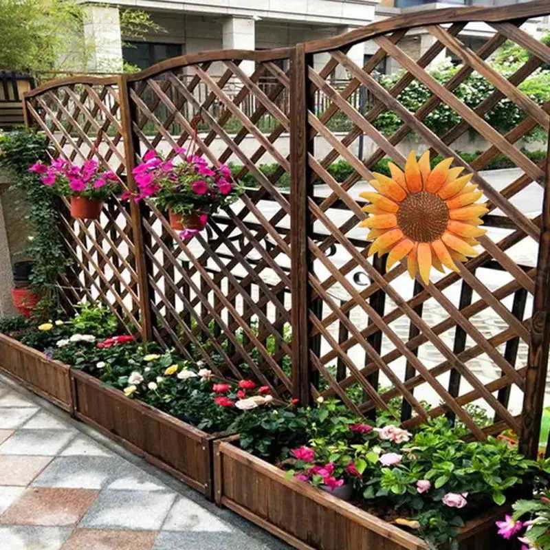 

Кованый железный подвесной цветок, настенное украшение, подвеска для улицы, сада, настенная Подвеска для гостиной, фон для украшения стены, ...