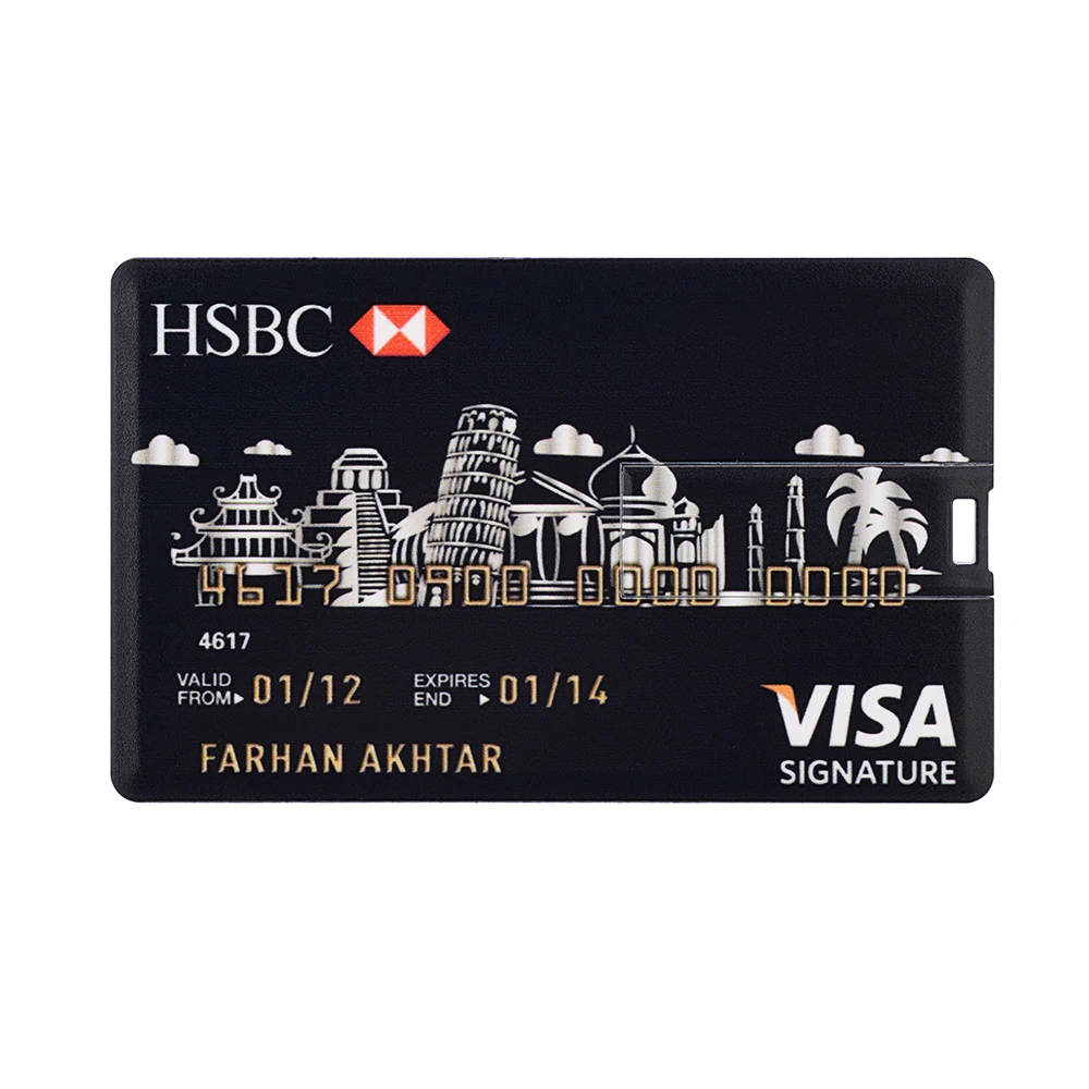 Кредитные карты Master visa карты HSBC Американский Экспресс USB флеш-накопитель ручка 64 Гб 32 г 8 г 16 г зарядка USB карта памяти ручки привода
