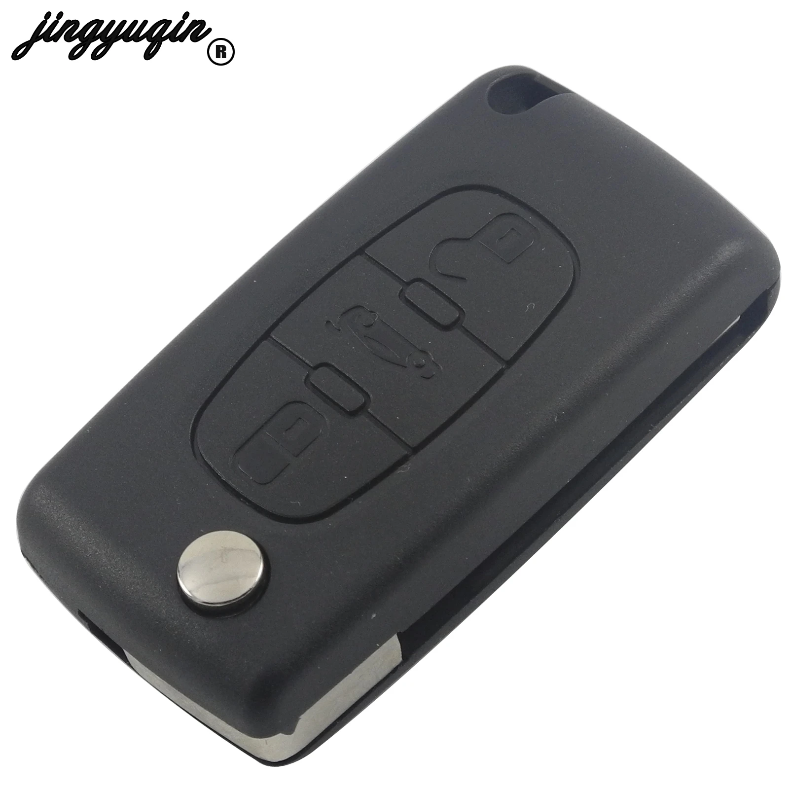 Jingyuqin 10 шт. HCA для peugeot Citroen C2 C5 C6 XSARA 406 307 308 408 чехол дистанционного ключа 3 кнопки