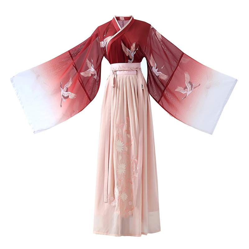 

Popular Red Hanfu Women Cosplay Costume Female Knight Chinese Traditional Ancient Costume Stage Show Costume Hanfu Women BL2034