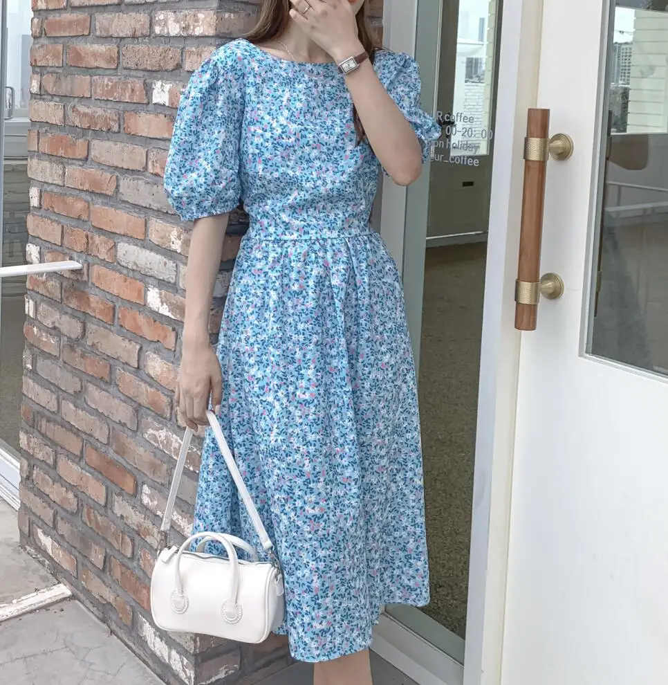 

Make firm offers backless bow with floral dress female fairy long skirt in the summer design feeling