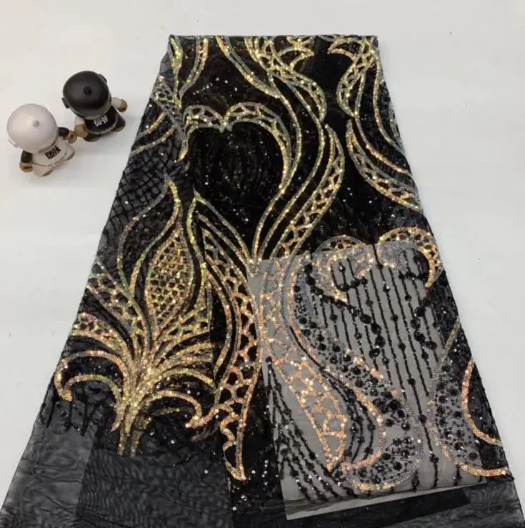 Модная Тюлевая вышивка французская сетчатая кружевная ткань фототкань с