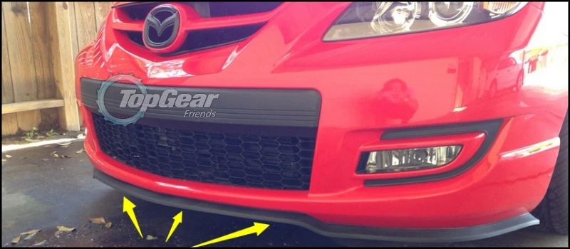 Для Mazda 3 для Mazda3 M3 Axela BK BL BM дефлектор бампера/переднего спойлера тюнинга