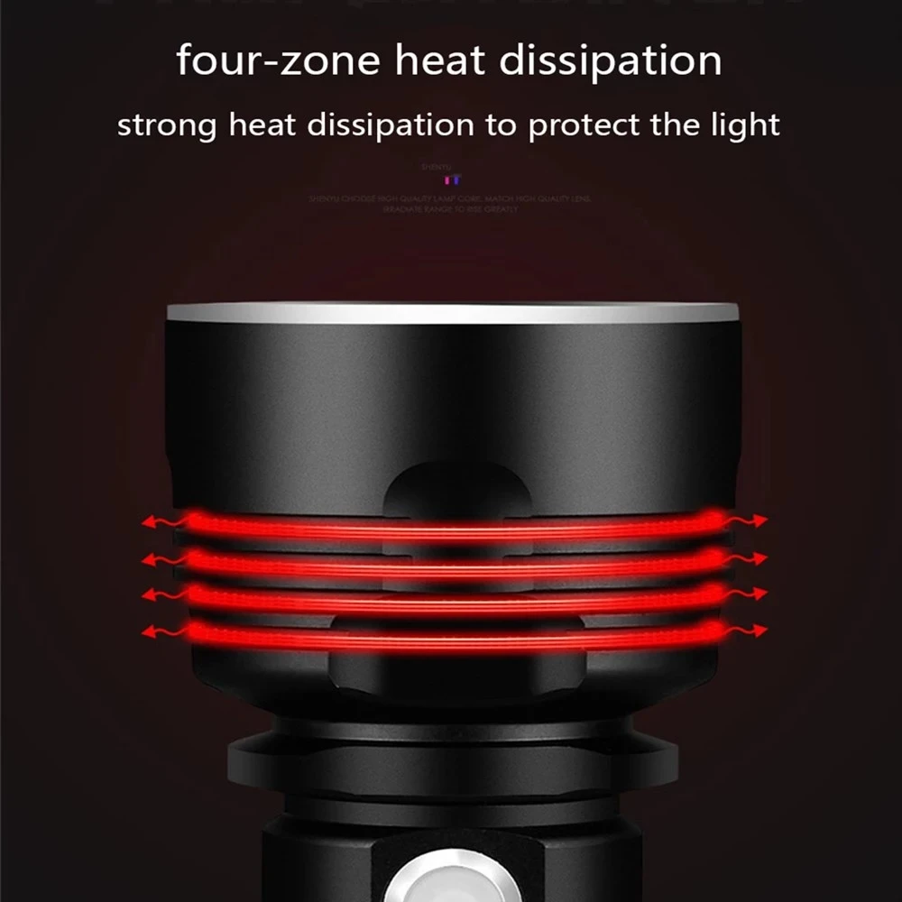 Супермощный светодиодный фонарик L2 XHP70 тактический фонарь с зарядкой от USB