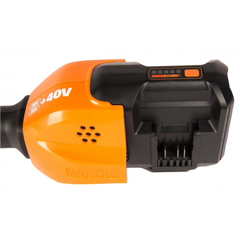 Триммер аккумуляторный WORX WG184E 33см 40В АКБ x2 2А*ч двойное ЗУ 2x2A коробка|Триммеры| |