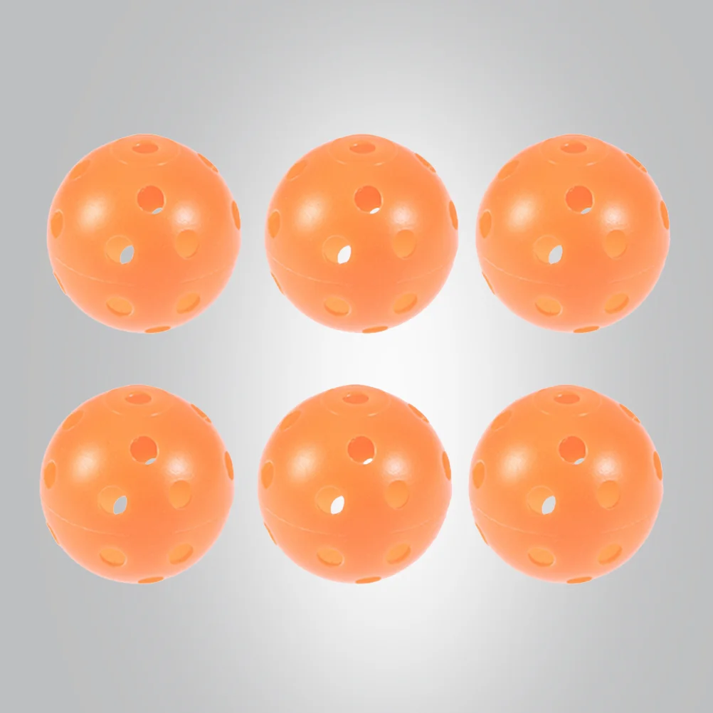 

6PCS Plastic Balls Sets for Indoor and Outdoor Courts (Orange)