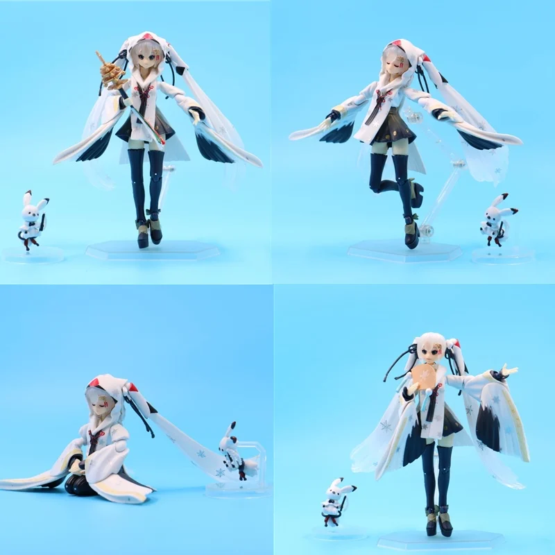 15 см несколько форм FIGMA 045 EX Snow Hatsune Miku Crane Priestess PVC фигурка игрушка кукла подарок для