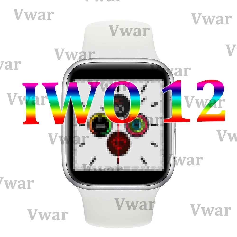 Белый Vwar IWO 12 40 мм умные часы серии 5 1:1 для Apple IOS Android ЭКГ сердечного ритма женские умные часы iwo 11 iwo 8 Plus 9 10 Обновление - Цвет: Белый