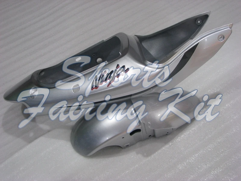 Обтекатель для мотоцикла 636 ZX-6r 2000 - 2002 серебряные черные Обтекатели Kawasaki ZX6r