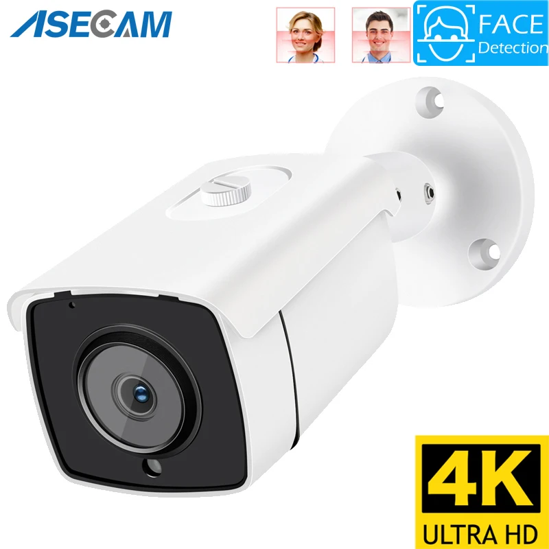 

8MP 4K IP камера видеонаблюдения уличная обнаружения лица H.265 Onvif домашняя ночного видения IR 5MP POE видеонаблюдение человека AI