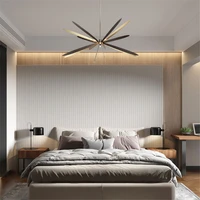 Postmodern Metal Dragonfly Led Chandeliers High Suspension Living Room Decoration Luxury Dining Room Hanging Lighting Fixtures