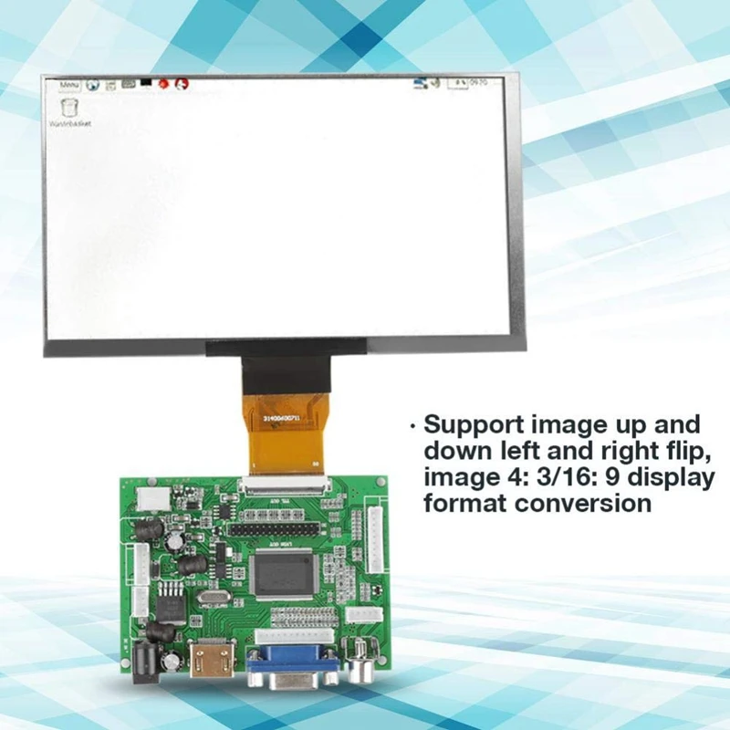 7 дюймовый ЖК дисплей для Дисплей модуль Hdmi гнездо Vga 50Pin 1024X600 Ips монитор Sn Raspberry Pi