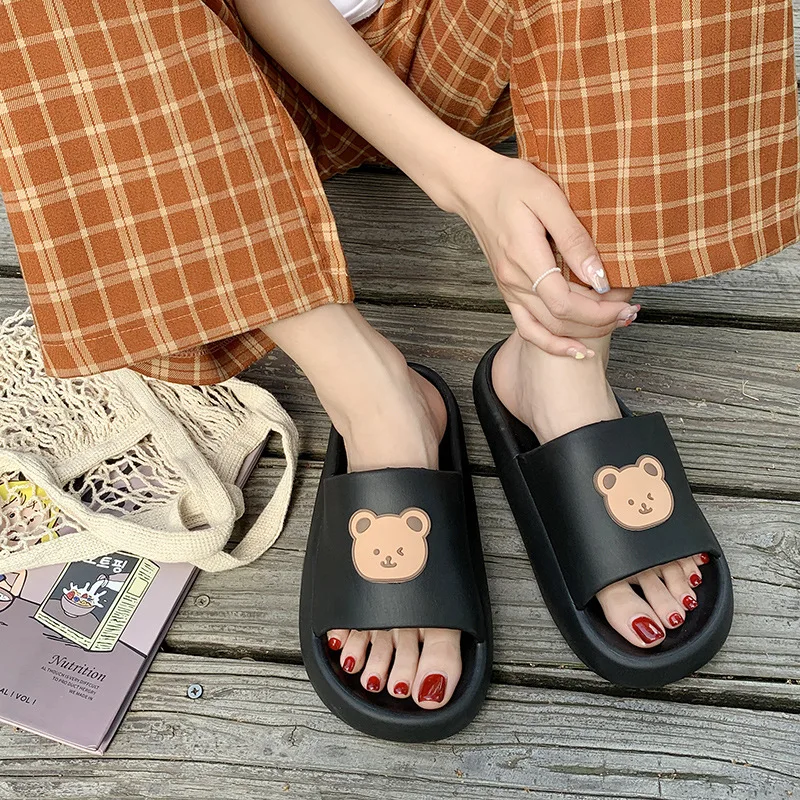 

2021 New Summer Thick-soled Sandals and Slippers for Home Bathroom Bathing Household Slippers for Outdoor Household Use