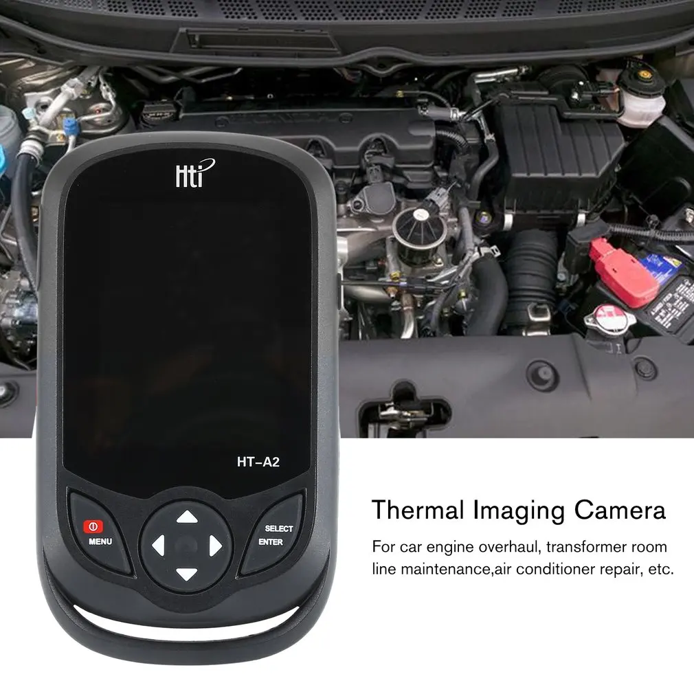 HT-A2 3 2-дюймовый цифровой ИК-тепловизионная камера 0.3MP Full View TFT экран Инфракрасный