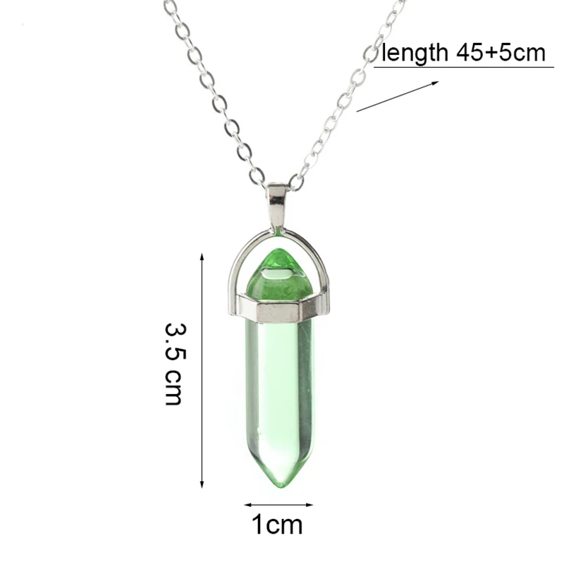 Meajoe Трендовое ожерелье с подвеской из натурального кристалла кулон пули