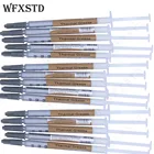 260 шт. HY710 Термальность смазочная паста 0,5 г Компаунд силиконовый скребок Процессор радиатора Процессор GPU охлаждающая паста силиконовый вентилятор Термальность паста