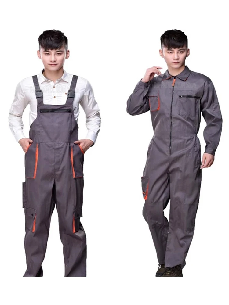 2021Work Bib overalls men women protective coverall repairman strap jumpsuits trousers working uniforms Plus Size 4XL coveralls