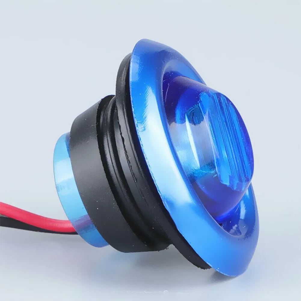 

Цилиндрический круглый синий светодиодный боковой маркер 10X3/4 дюйма, аксессуары для грузовиков и лодок, внутреннее и внешнее освещение