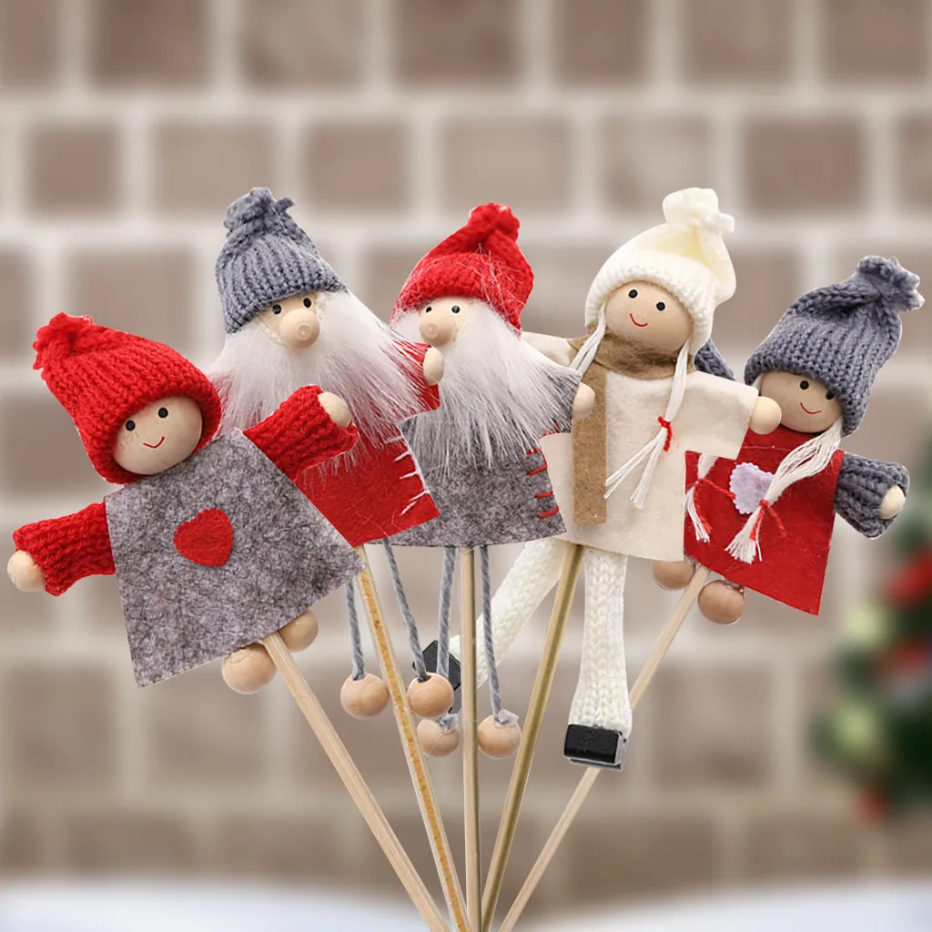 Рождественские игрушки для кукол Санта Клаус Снеговик Лось Рождественская елка