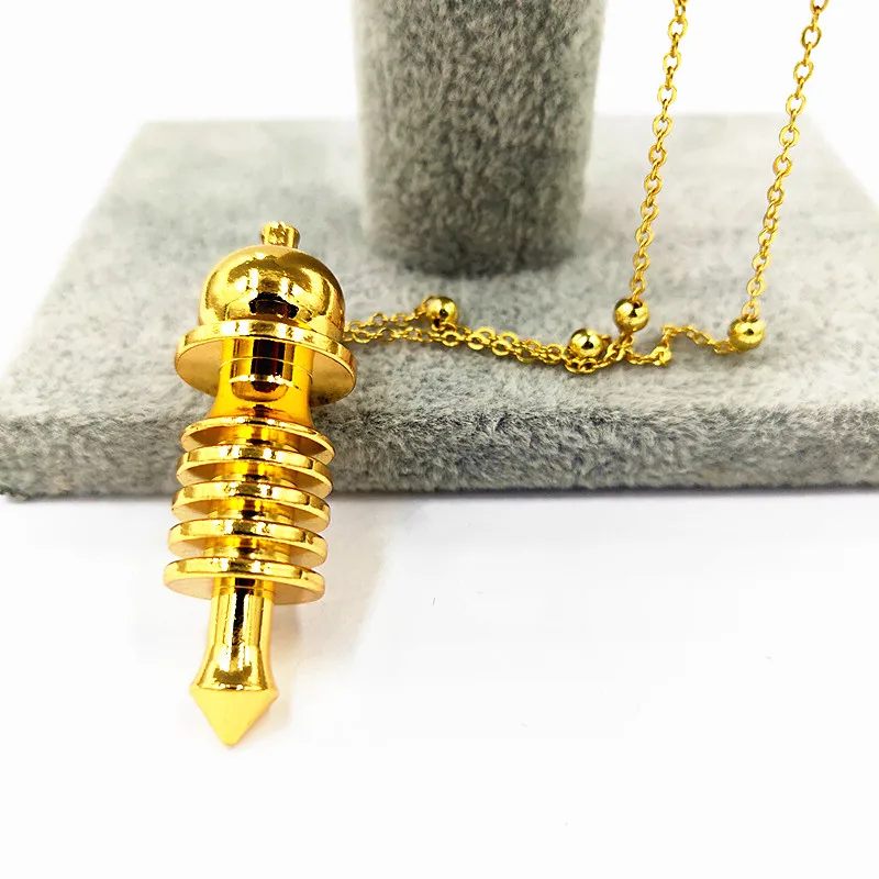 Ожерелье кулон точка маятник Колонка для исцеления чакр с помощью рейки