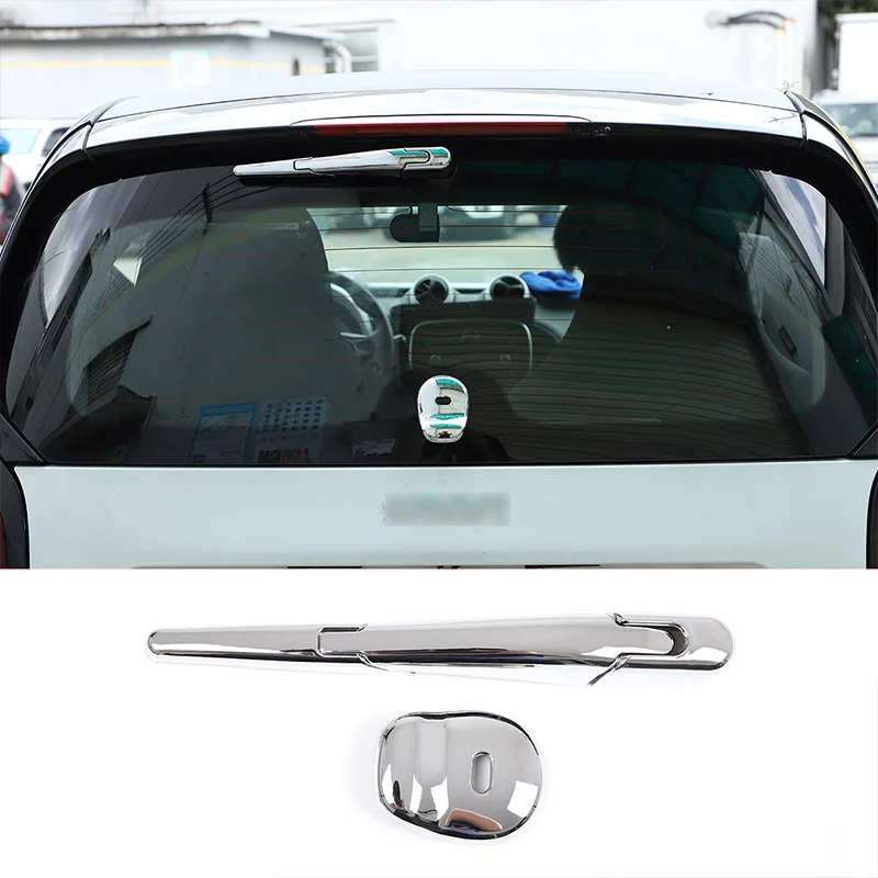

For Mercedes-Benz Smart 354 2015-2018 ABS Chrome-plated Car Rear Windshield Wiper Trim Cover Trim Car Accessories