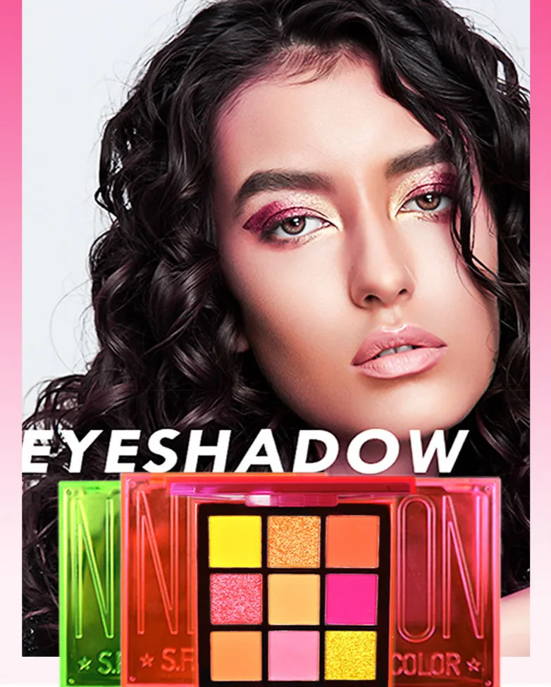 9 цветов Тени для век с зеркальным алмазным блеском мерцающие тени Палитра