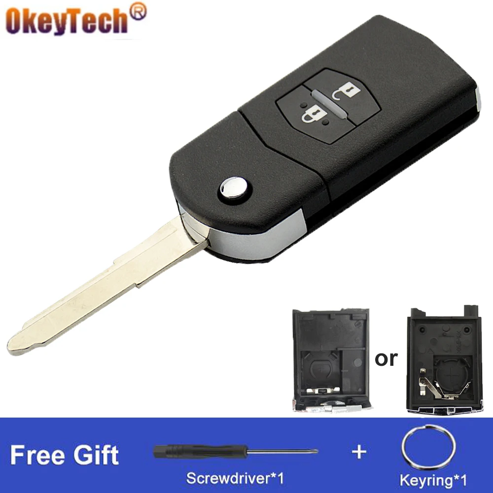 Складной чехол для автомобильного ключа пульта Okeytech MAZDA 3 5 6 серия M6 RX8 MX5