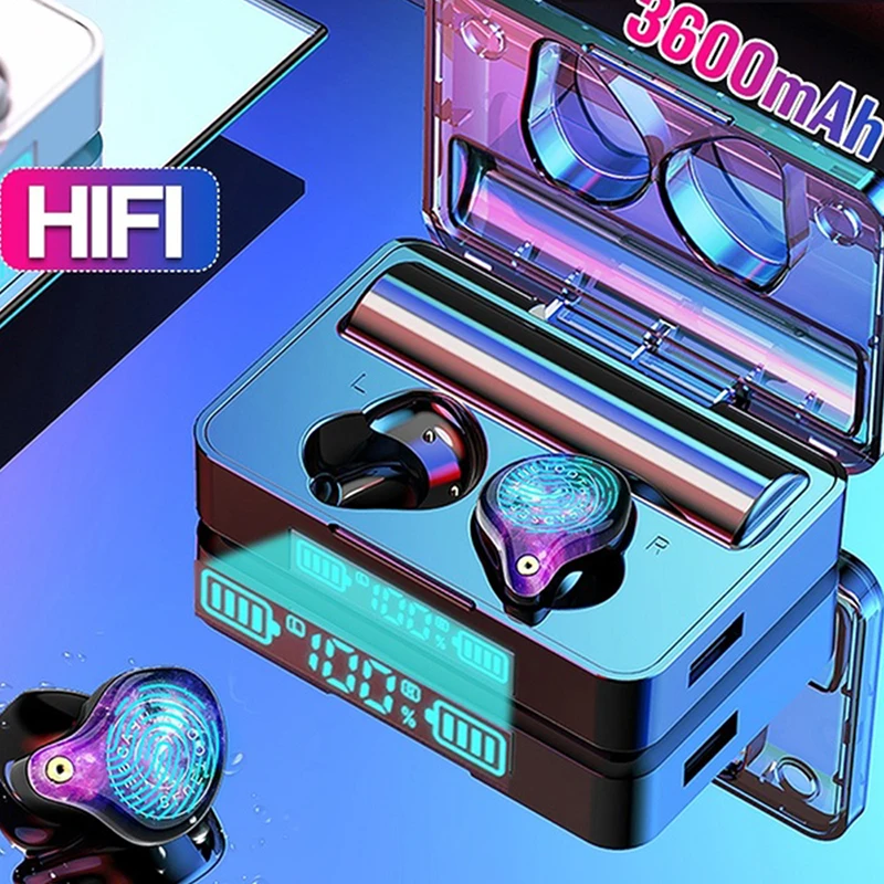 FLUXMOB шумоподавление беспроводные наушники TWS Bluetooth 5 0 гарнитура с зарядным боксом