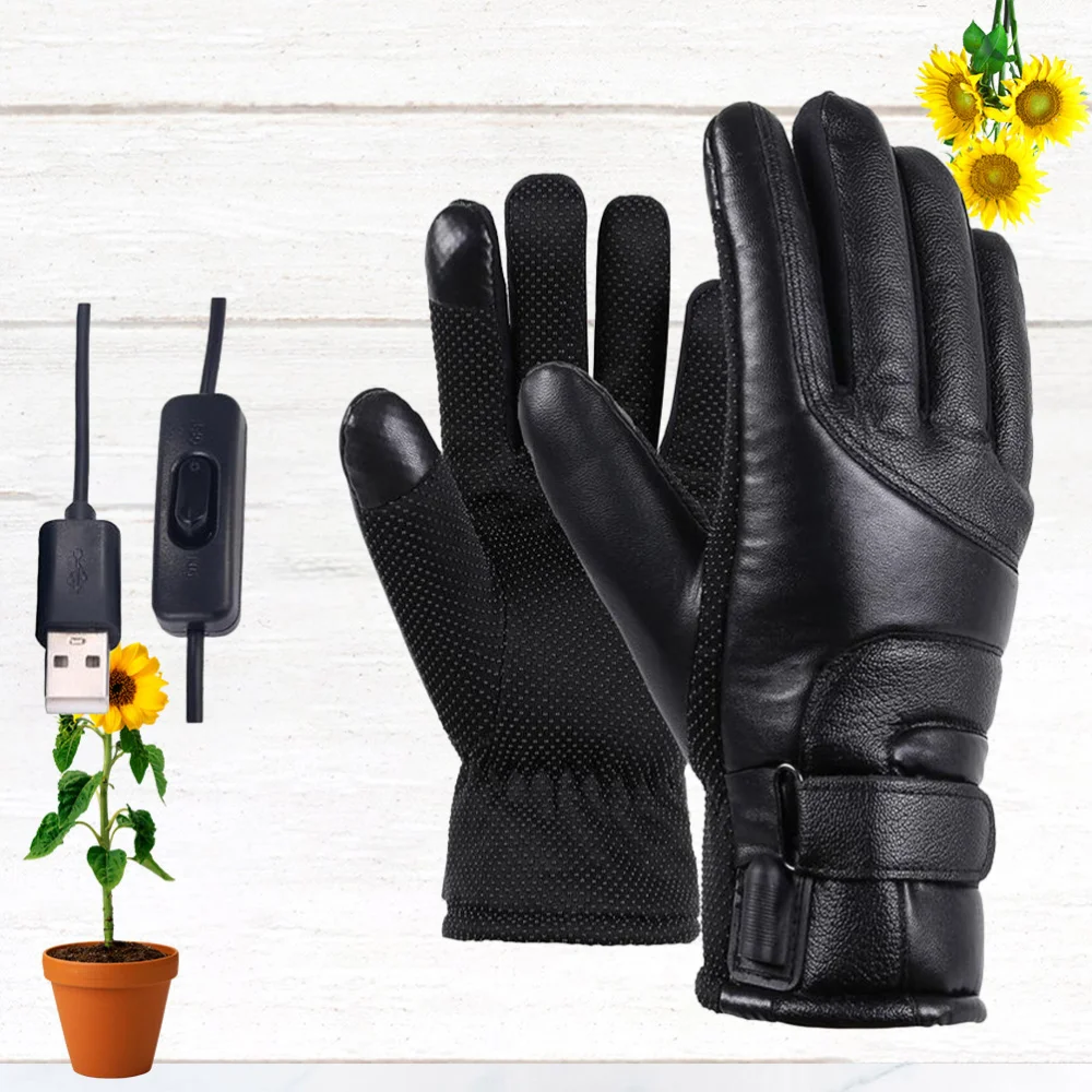 

1 Pair Winter Motorcycle Riding Electric Heating Warm USB High Heat Constant Temperature Thermal Heating fo