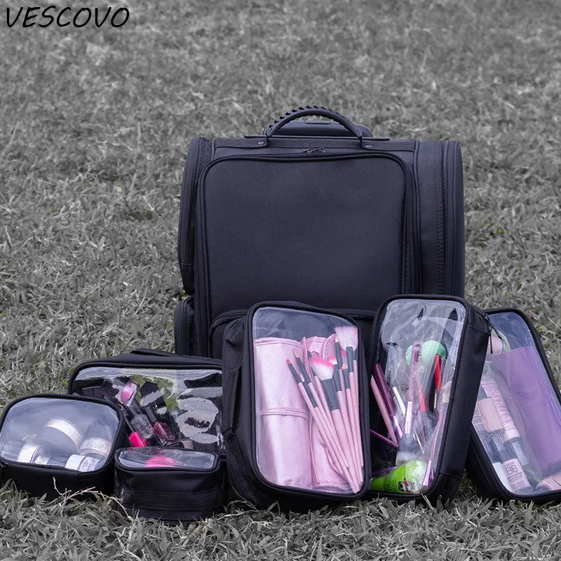 Vescovomultiфункциональный косметический чехол на колесиках Женская