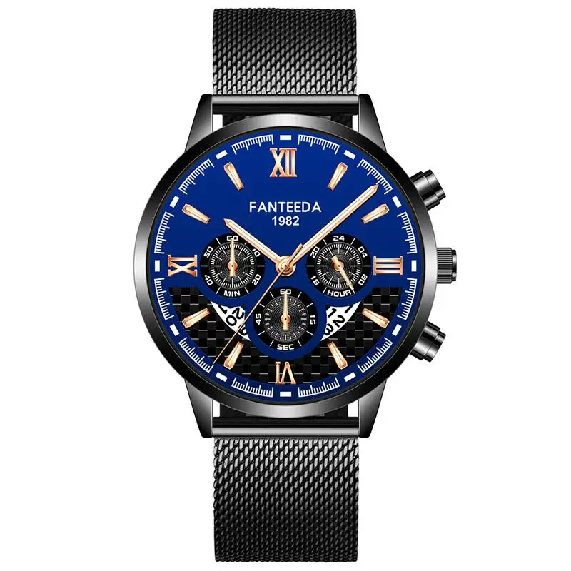 Watch Men Creativity Business Men Watches Quartz Fashion Stainless Steel Band Wrist Watch Male Calendar Clock Relogio Masculino