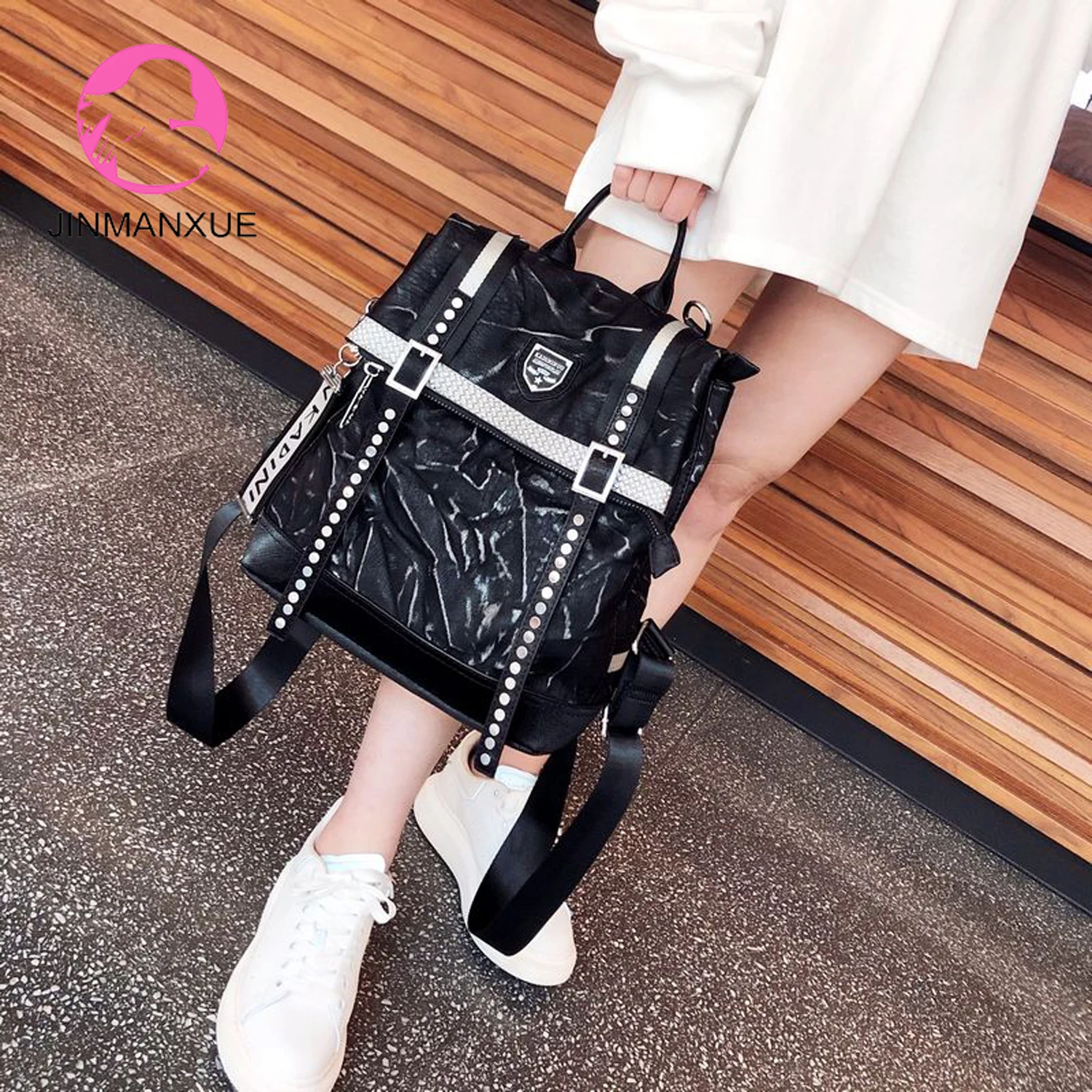 

Fashion High-Quality Leather Women Backpack Versatile Large-Capacity Multi Purpose Backpack Female Handbags