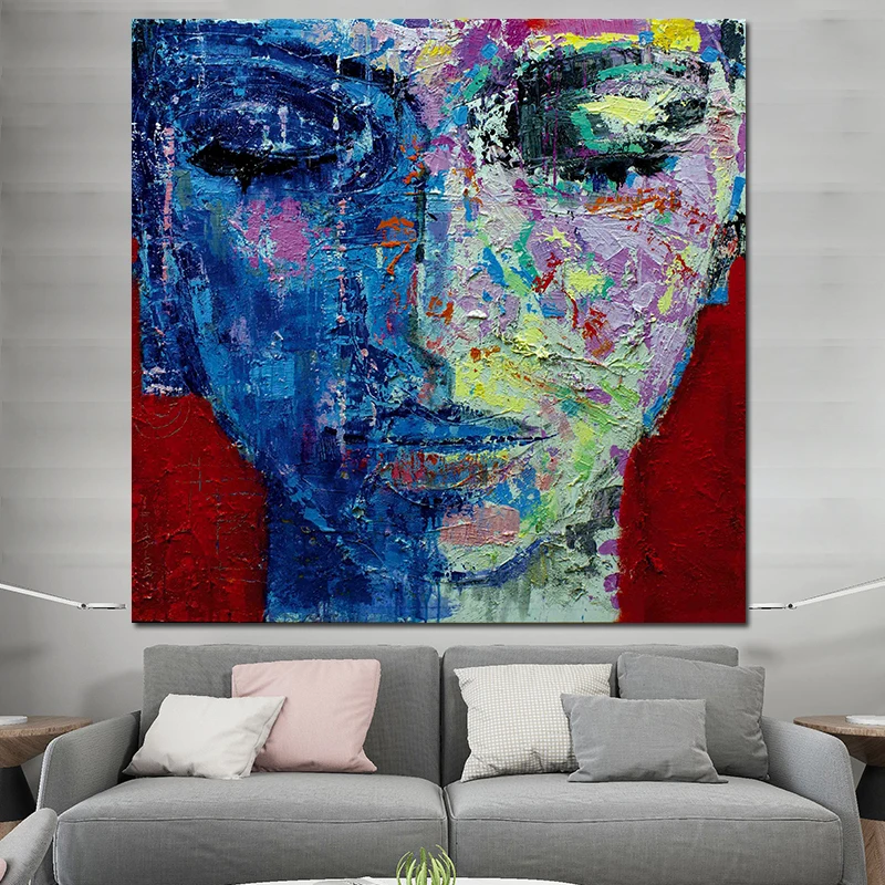 OUCAG современные портреты Картина на холсте Современная печать бескаркасные