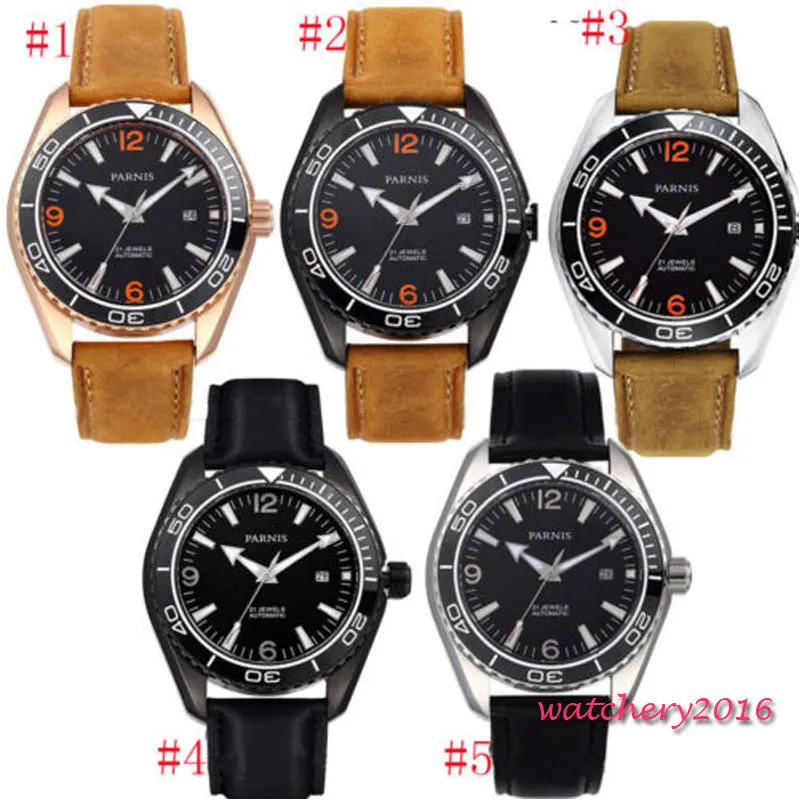 Мужские автоматические часы с сапфировым стеклом 45 мм|Мужские механические часы|