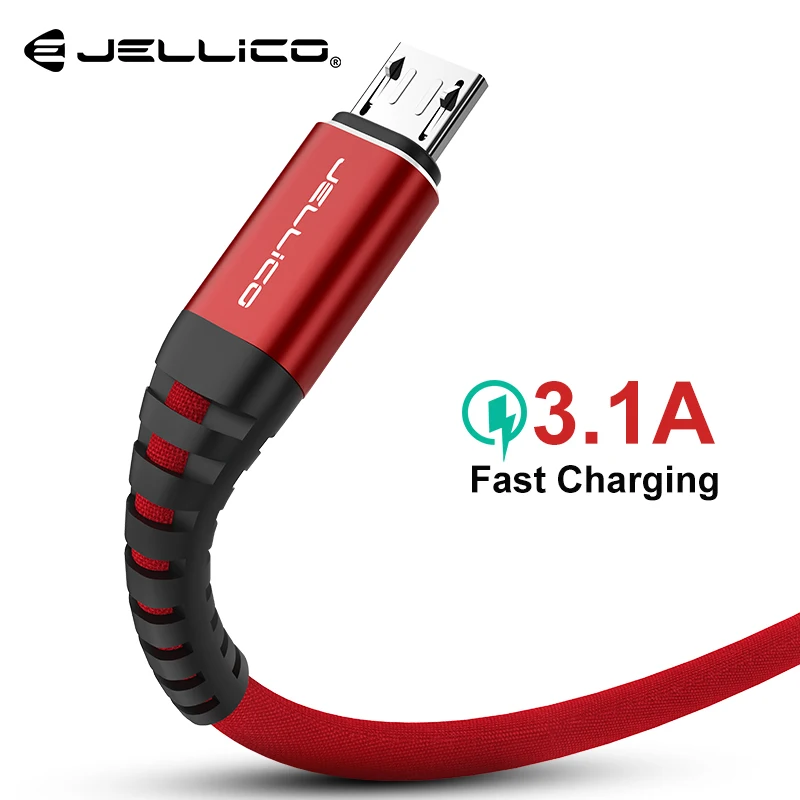 Jellico микро USB кабель 3.0A быстрой зарядки зарядное устройство для Samsung J6 J7 Xiaomi Redmi Note 5
