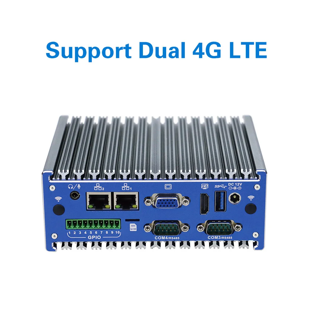 Мини ПК Yanling без вентилятора Intel J1900 4 ядра Гб ОЗУ 1 * GPIO RS232 COM поддержка функции TPM