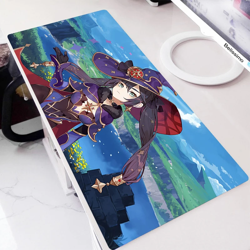 

Anime Gaming MousePad Genshin impact Mouse Pad Rubber No Slip Table Rug Large Big Mause Pad PC Desk Pad Mat Notebook desk mat